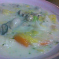 olive11's cooksnap of when they made 残り物食材活用★白菜と牡蠣のシチュー風.
