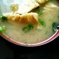 きらり流れ星's cooksnap of when they made 筍のみそ汁.