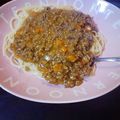 ごまっくま太郎's cooksnap of when they made 簡単ミートスパゲティー.