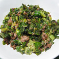 mihotti33's cooksnap of when they made 簡単！大根葉と豚挽き肉のオイマヨ炒め.