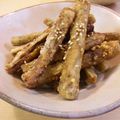 yuyuha's cooksnap of when they made 味がしみしみ♪揚げごぼうの甘辛和え.