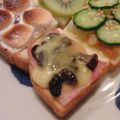 ナナプー's cooksnap of when they made ハム×レーズン×チーズ　トースト.