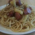 snowchildm's cooksnap of when they made ○ポテトとウインナーの和風パスタ○.