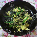 yuminko88's cooksnap of when they made お子様に！ほうれんそうと卵のカラフル炒め.