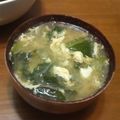サーフブレイド's cooksnap of when they made 玉葱＆卵＆小松菜のみそ汁.