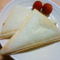 negoto's cooksnap of when they made いちごのクリームチーズトースト.