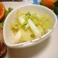 monchanママ's cooksnap of when they made イカとキャベツのにんにく味噌和え.