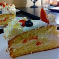 mana0224's cooksnap of when they made イチゴ＆ホワイトチョコショートケーキ.