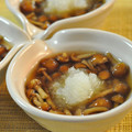 naonaos's cooksnap of when they made なめこのおひたし＊柚子おろし添え.