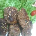 ☆みぃちゃﾝ☆'s cooksnap of when they made ＦＰで♪甘辛豚しそつくね.