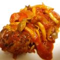 うえちゃみ's cooksnap of when they made トマト缶の煮込みハンバーグ.