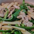 shaaako27's cooksnap of when they made じゃがいもチンジャオロース。.