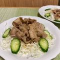 ビートルズ食堂's cooksnap of when they made しゃぶしゃぶ♪サラダ【豚肉版】.