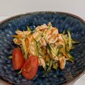 もり食べ子's cooksnap of when they made 胡瓜、人参、ささみの中華風ごま酢サラダ.