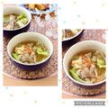 runa10's cooksnap of when they made 醤油クレソル　レタスとしめじと卵のスープ.
