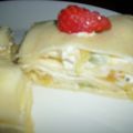 白いぐれーぷ's cooksnap of when they made フルーツｉｎチーズクリームのミルクレープ.