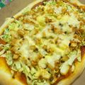 新妻あや's cooksnap of when they made ＊山盛りキャベツとキムチのピザ＊.