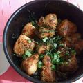 rskrsk's cooksnap of when they made ☆簡単★鶏ササミガーリック丼☆.