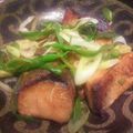 ＊ムラサキ＊'s cooksnap of when they made ブリと白ねぎの醤油焼き♪♪.