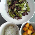 茶ッぷりん's cooksnap of when they made セロリと一緒の豚肉炒め.