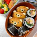 いおかな's cooksnap of when they made かわいい♥リラックマいなり寿司.