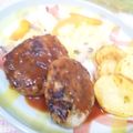 watyami's cooksnap of when they made 舞茸と新玉ねぎたっぷりハンバーグ.