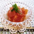 Kenmamac's cooksnap of when they made トマト青じそハニーサラダ.