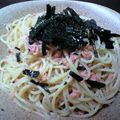あう蔵's cooksnap of when they made 鮭フレークのマヨパスタ.