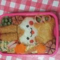 ☆胡桃☆'s cooksnap of when they made キャラ弁　お稲荷さんでうさるさん.