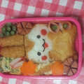 ☆胡桃☆'s cooksnap of when they made キャラ弁　お稲荷さんでうさるさん.