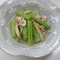 あっこ姉's cooksnap of when they made 季節限定春の味、若ごぼう（葉ごぼう）の炒め煮。.
