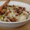 kikikko's cooksnap of when they made ✿親子で大好き♥️納豆チャーハン✿.