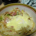 かづき★'s cooksnap of when they made 進化した洋風目玉焼き丼☆.