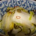 秘伝のタレ's cooksnap of when they made 白菜浅漬け（塩昆布）.