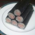 FP香保理's cooksnap of when they made 超簡単！魚肉ソーセージとかつお節のり巻き.