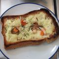 ゆりYO船長's cooksnap of when they made 野菜だけ＊ピザ風トースト.