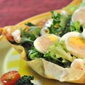 naonaos's cooksnap of when they made 春巻きの皮で器も食べれるコブサラダ.