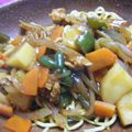 うめもどき's cooksnap of when they made ソースカレーあんかけ焼そば.