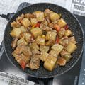 ノア's cooksnap of when they made こんにゃくと牛肉のサイコロステーキ.