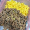 ゆずこち's cooksnap of when they made ❁フライパン1つ❁そぼろ丼❁１人前分量❁.