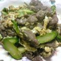 ３びきの子ぶたのまま's cooksnap of when they made 牛小間とアスパラのオイスター炒め.