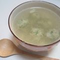 よーちゃん！'s cooksnap of when they made 残った餃子のたねで＊白湯春雨スープ＊.