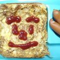 soratea's cooksnap of when they made 思い出朝食父の玉子焼きオムレツトースト③.