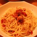 かおりん姫's cooksnap of when they made ツナとドライトマトのパスタ.