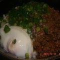 ちびーずママ's cooksnap of when they made あの店の!!肉味噌温玉うどん♪風?.
