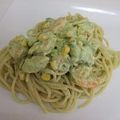 Ravenna1107's cooksnap of when they made 濃厚★海老とアボカドのマヨパスタ.