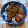 ﾁｲﾁｬﾝﾏﾏ's cooksnap of when they made 野菜ドレッシングのから揚げ丼.