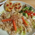 Nekozame's cooksnap of when they made キャベツとひき肉の生姜醤油チャーハン.