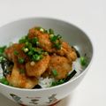 border514's cooksnap of when they made ☆簡単★鶏ササミガーリック丼☆.