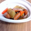 ☆よう子☆'s cooksnap of when they made 大根とｼｬｳｴｯｾﾝの汁だく煮物☆.
